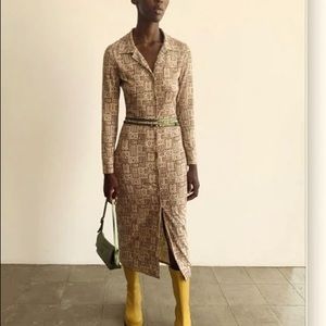 Paloma wool long sleeve paisley dress